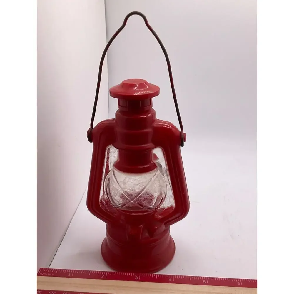 Vintage AVON Country Lantern Red Decanter, Collectible, Minor Paint Wear EMPTY‎